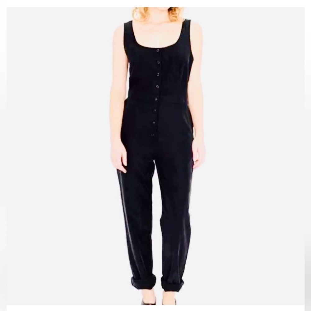 American Apparel Frankie Jumpsuit Off-Black, size M